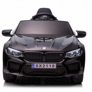 BMW M5, Leder zitje, Rubberen banden, Kinder Accu Auto!