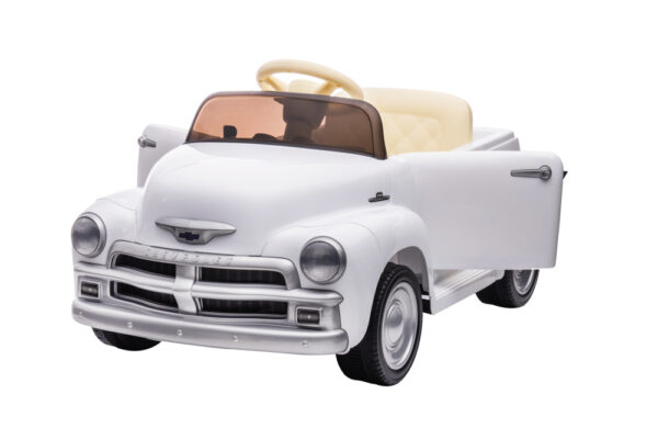 Chevrolet 3100 Classic, 12V elektrische kinder voertuig, leder zitje, rubberen banden - Afbeelding 2
