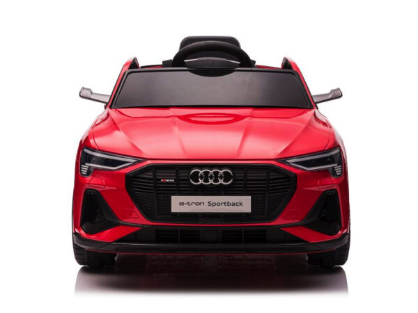 Audi e-tron ,12 volt elektrische kinderauto met rubberen banden, leder zitje en meer! - Afbeelding 2