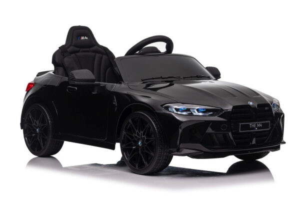 BMW M4, 12 volt elektrische kinderauto, Leder zitje, Rubberen banden, Kinder Accu Auto! - Afbeelding 2