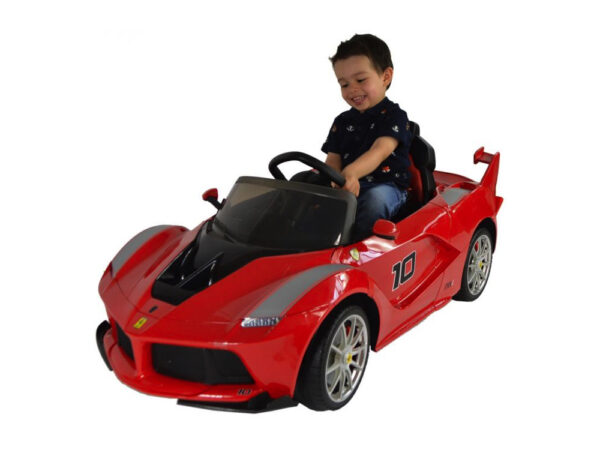 Ferrari Scuderia FXX, elektrische kinderauto, 12V met vleugeldeuren, muziek en meer! - Afbeelding 2