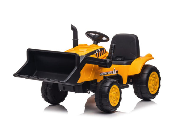 Graafmachine met trailer, 12v kinder accu voertuig, leder zitje en meer! - Afbeelding 2