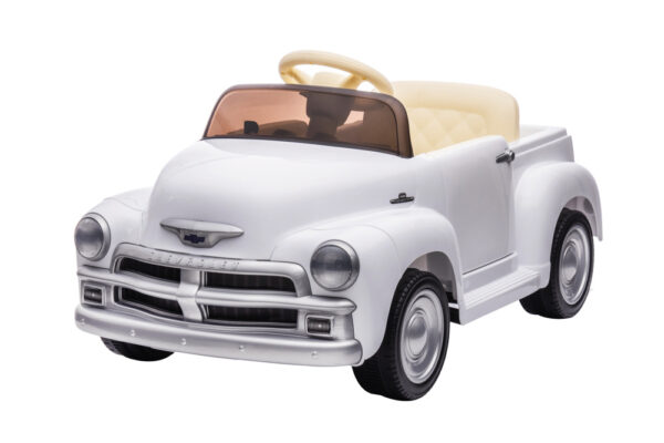 Chevrolet 3100 Classic, 12V elektrische kinder voertuig, leder zitje, rubberen banden - Afbeelding 11