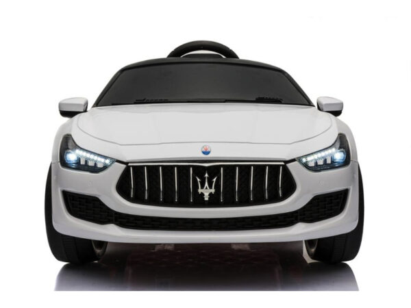 Maserati Ghibli, 12v elektrische kinderauto, rubberen banden, leder zitje. - Afbeelding 3