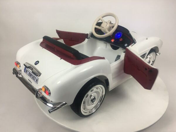 BMW 507 Oldtimer, 12 volt elektrische kinderauto met echte deuren - Afbeelding 3