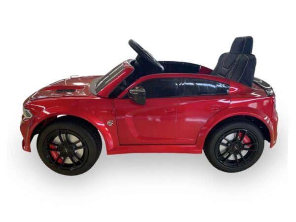 Dodge Charger SRT, 12 volt elektrische kinderauto, Leder zitje, Rubberen banden, Kinder Accu Auto! - Afbeelding 3