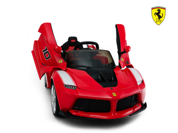 Ferrari Scuderia FXX, elektrische kinderauto, 12V met vleugeldeuren, muziek en meer! - Afbeelding 3