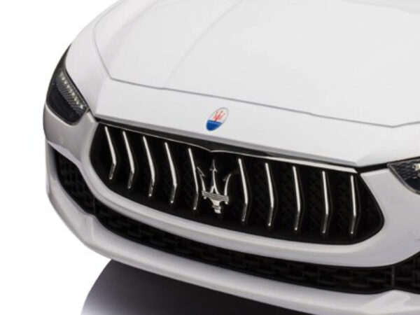 Maserati Ghibli, 12v elektrische kinderauto, rubberen banden, leder zitje. - Afbeelding 4