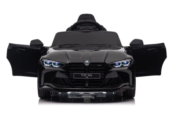 BMW M4, 12 volt elektrische kinderauto, Leder zitje, Rubberen banden, Kinder Accu Auto! - Afbeelding 4