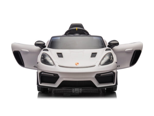 Porsche Spyder RS, 12 volt Kinder Accu Auto, rubberen banden, leder zitje en meer! - Afbeelding 4