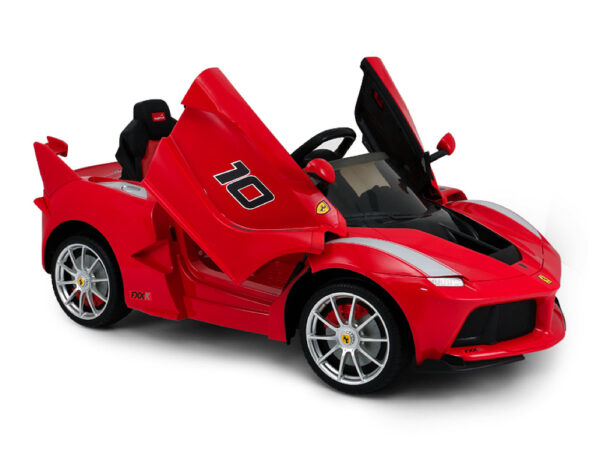Ferrari Scuderia FXX, elektrische kinderauto, 12V met vleugeldeuren, muziek en meer! - Afbeelding 4