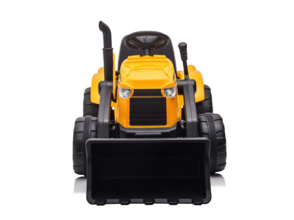 Graafmachine met trailer, 12v kinder accu voertuig, leder zitje en meer! - Afbeelding 4