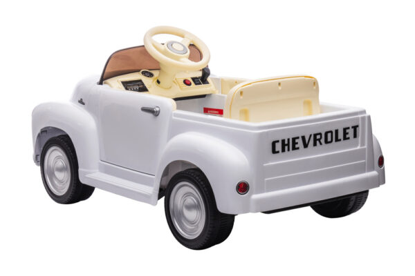 Chevrolet 3100 Classic, 12V elektrische kinder voertuig, leder zitje, rubberen banden - Afbeelding 4