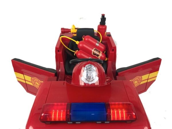 Brandweer Accu Auto, 12 volt elektrische kinderauto met veel accessoires! - Afbeelding 5
