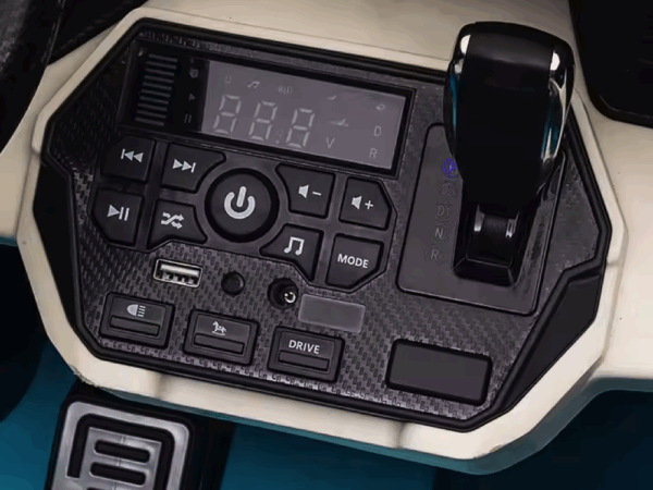 Lamborghini Sian, 2-persoons 24 volt elektrische kinderauto met rubberen banden, leder zitje en meer - Afbeelding 6