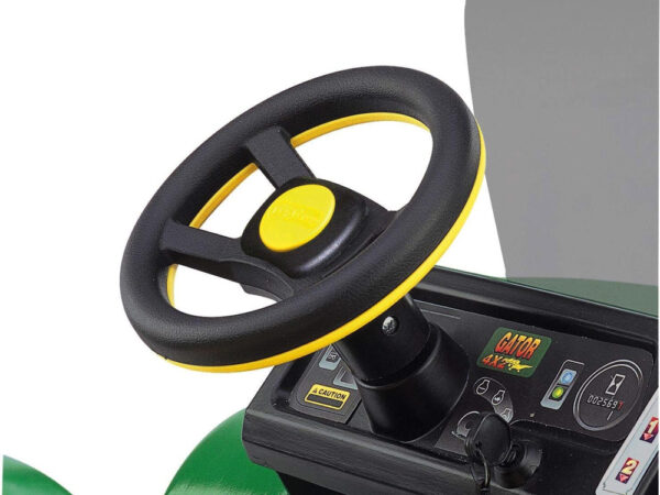 John Deere 12 volt elektrische kinder tractor met werkende graafarm en kantel bak duits engels frans vertaling - Afbeelding 6