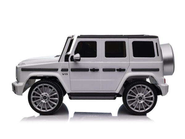 Mercedes-Benz G500, 12 volt elektrische kinderauto met rubberen banden, leder zitje en meer! - Afbeelding 6