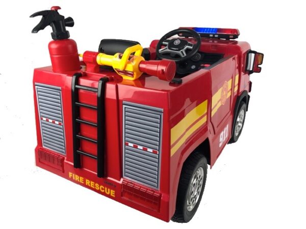 Brandweer Accu Auto, 12 volt elektrische kinderauto met veel accessoires! - Afbeelding 7