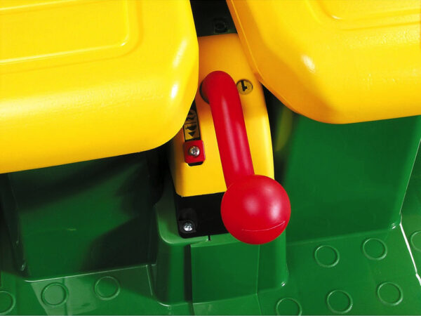 John Deere 12 volt elektrische kinder tractor met werkende graafarm en kantel bak duits engels frans vertaling - Afbeelding 8