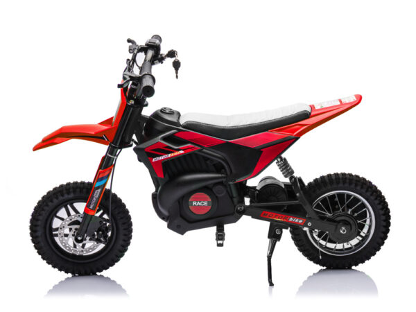 Crossmotor, 24 volt elektrische kinder motor met geveerde wielen - Afbeelding 2