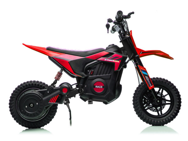 Crossmotor, 24 volt elektrische kinder motor met geveerde wielen - Afbeelding 3