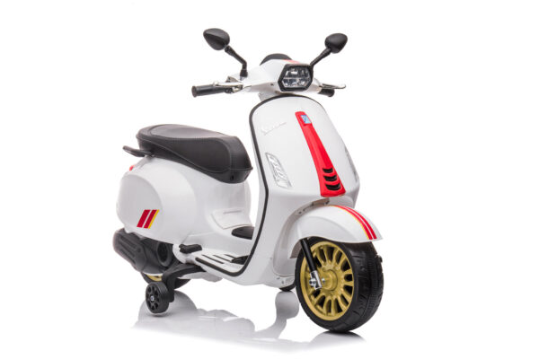 Vespa Sprint, 12 volt elektrische scooter met muziek en meer! - Afbeelding 3