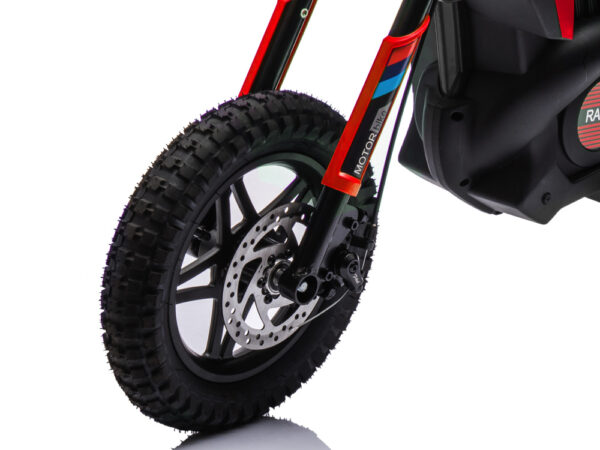 Crossmotor, 24 volt elektrische kinder motor met geveerde wielen - Afbeelding 8