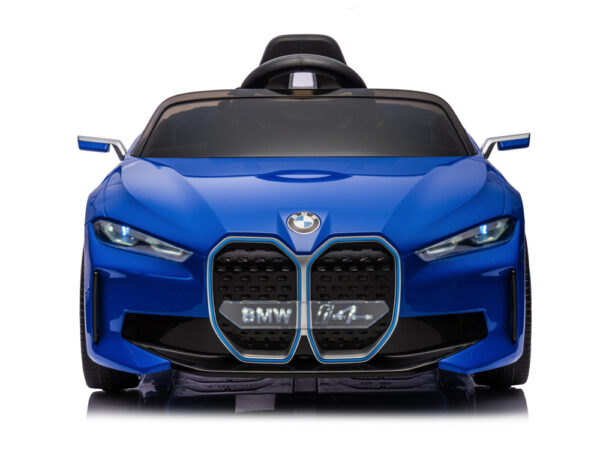 BMW i4, elektrische kinderauto, 12v, leren zitje, muziekmodule en meer! - Afbeelding 3