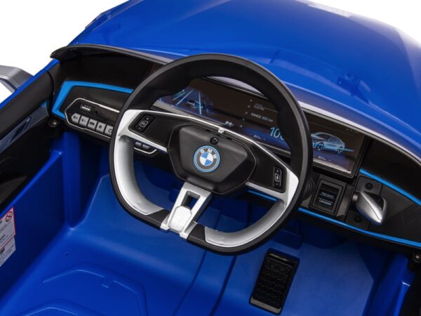 BMW i4, elektrische kinderauto, 12v, leren zitje, muziekmodule en meer! - Afbeelding 9