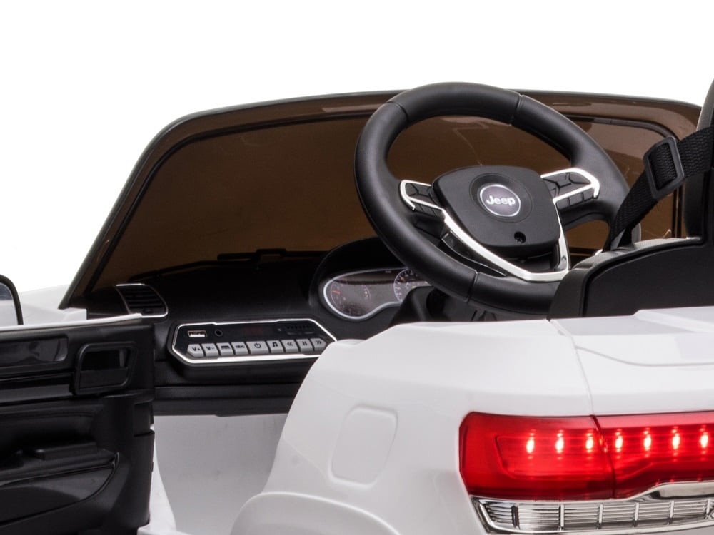 Jeep Grand Cherokee, 12 volt elektrische kinderauto, Leder zitje en meer! - Afbeelding 10