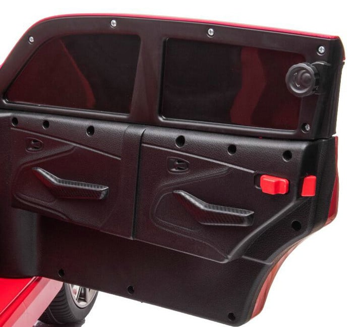 Aston Martin 12v elektrische kinderauto met rubberen banden, leder zitje en meer! - Afbeelding 9