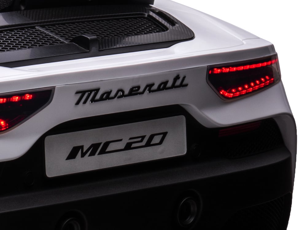Maserati MC20 2-zitter, 24v elektrische kinderauto, rubberen banden, leder zitje. - Afbeelding 9