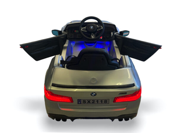 BMW M5, Leder zitje, Rubberen banden, Kinder Accu Auto! - Afbeelding 10