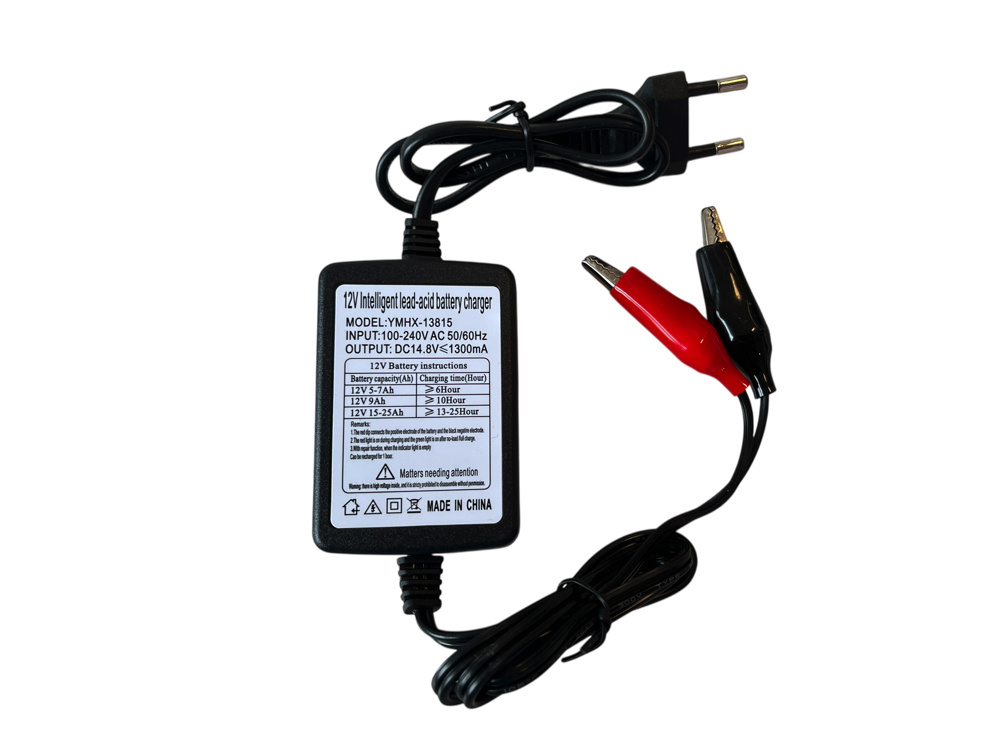 12 Volt 1300Ma Oplader Met Klemmen Voor Loodaccu's. - Afbeelding 4