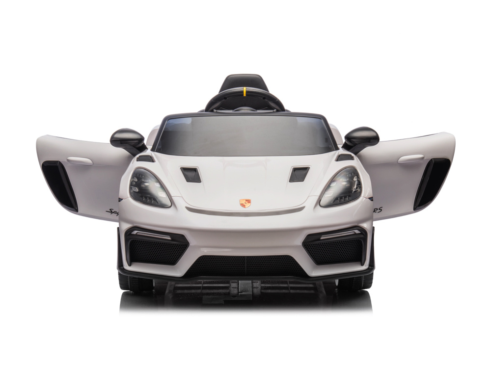 Porsche Spyder Rs, 12 Volt Kinder Accu Auto, Rubberen Banden, Leder Zitje En Meer! - Afbeelding 4