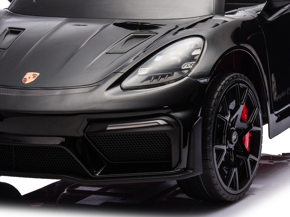 Porsche Spyder Rs, 12 Volt Lithium Accu, Rubberen Banden, Leder Zitje En Meer! - Afbeelding 11