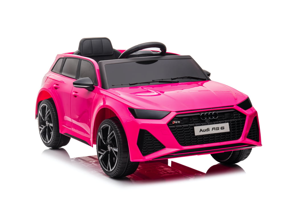 Audi Rs6,12 Volt Elektrische Kinderauto Met Rubberen Banden, Leder Zitje En Meer! - Afbeelding 2