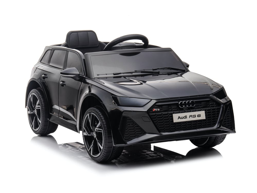 Audi Rs6,12 Volt Elektrische Kinderauto Met Rubberen Banden, Leder Zitje En Meer! - Afbeelding 2