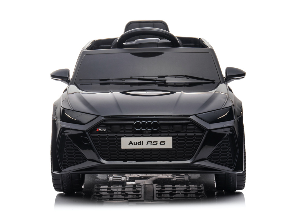 Audi Rs6,12 Volt Elektrische Kinderauto Met Rubberen Banden, Leder Zitje En Meer! - Afbeelding 3