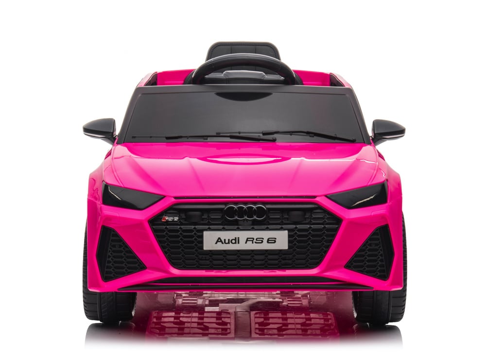 Audi Rs6,12 Volt Elektrische Kinderauto Met Rubberen Banden, Leder Zitje En Meer! - Afbeelding 3