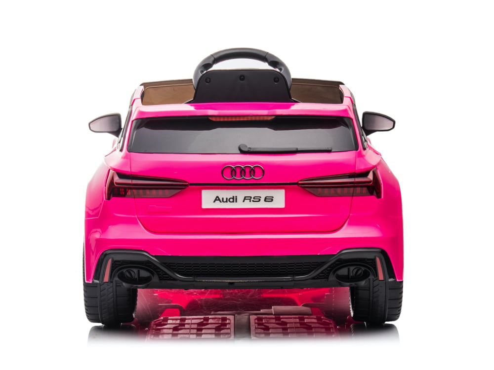 Audi Rs6,12 Volt Elektrische Kinderauto Met Rubberen Banden, Leder Zitje En Meer! - Afbeelding 5