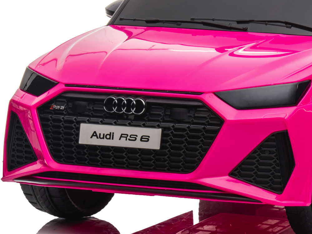 Audi Rs6,12 Volt Elektrische Kinderauto Met Rubberen Banden, Leder Zitje En Meer! - Afbeelding 6