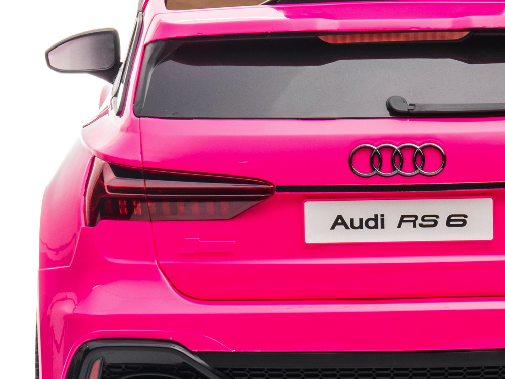 Audi Rs6,12 Volt Elektrische Kinderauto Met Rubberen Banden, Leder Zitje En Meer! - Afbeelding 8