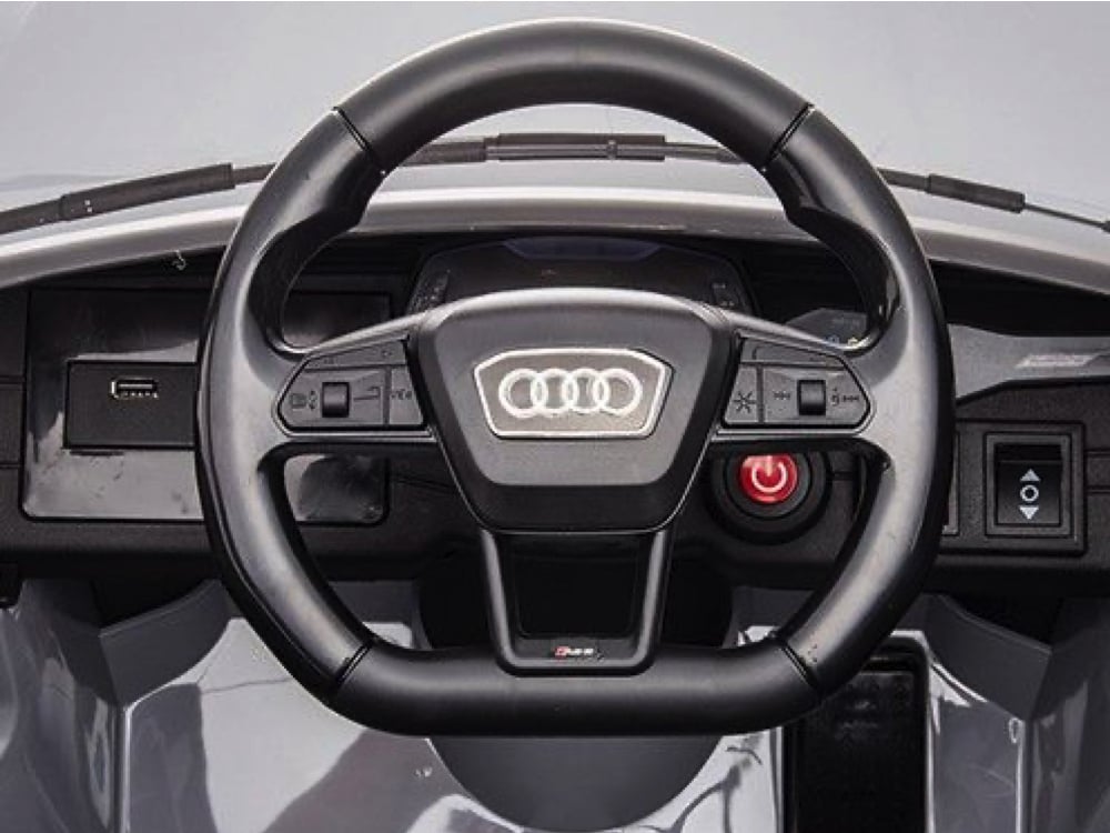 Audi Rs6,12 Volt Elektrische Kinderauto Met Rubberen Banden, Leder Zitje En Meer! - Afbeelding 10