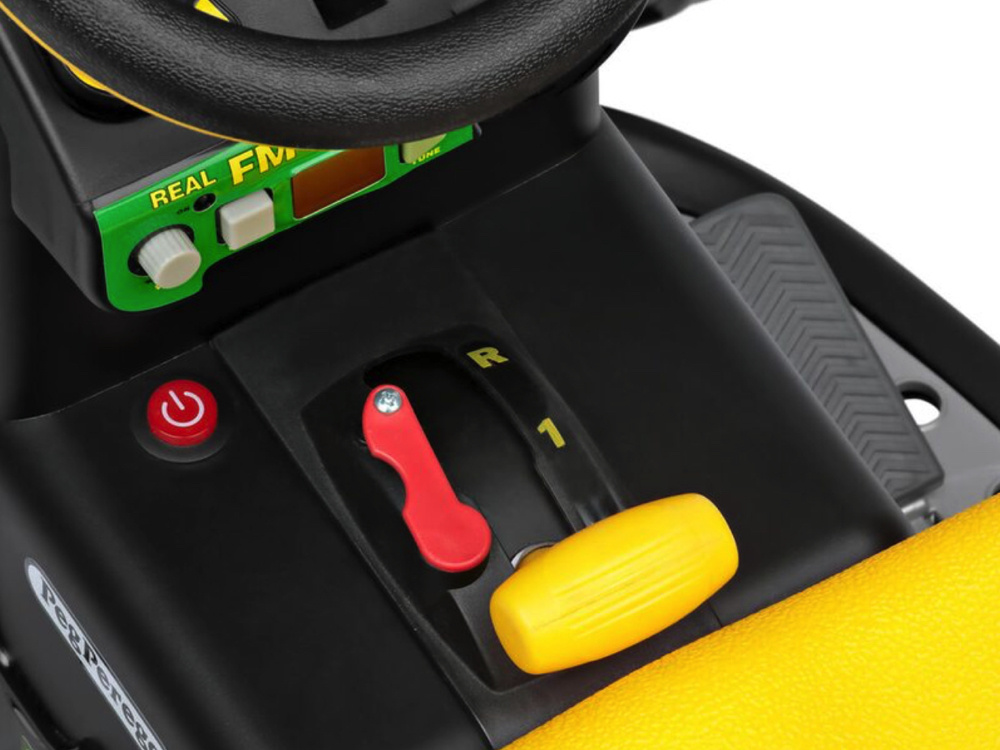 John Deere Kinder Tractor + Aanhanger, 2 X 12 Volt Motoren Met Afstandsbediening - Afbeelding 9