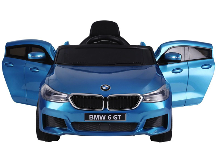 Bmw 6 Gt, Leder Zitje, Rubberen Banden, Kinder Accu Auto! - Afbeelding 2
