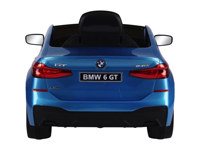 Bmw 6 Gt, Leder Zitje, Rubberen Banden, Kinder Accu Auto! - Afbeelding 4