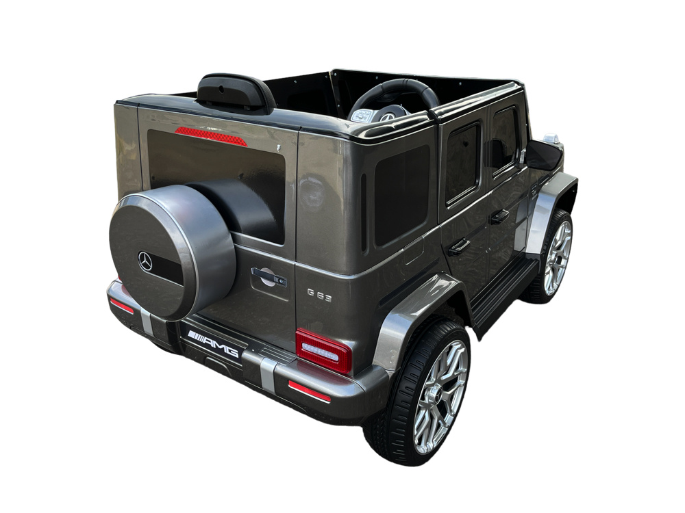 Mercedes G63, 12 Volt Kinder Accu Auto, Rubberen Banden, Leder Zitje En Meer! - Afbeelding 4