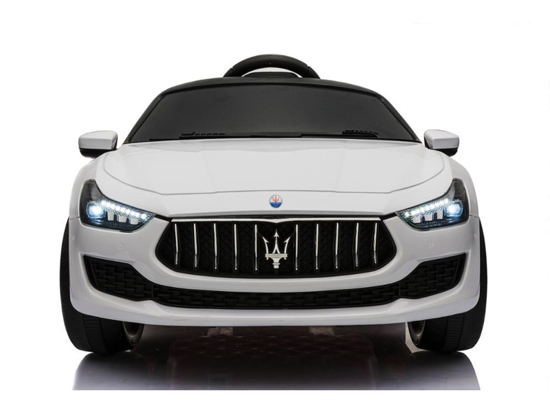 Maserati Ghibli, 12V Elektrische Kinderauto, Rubberen Banden, Leder Zitje. - Afbeelding 3