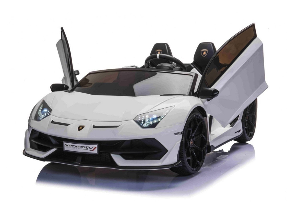 Lamborghini Aventador, 2-Persoons 24 Volt Elektrische Kinderauto Met Rubberen Banden, Leder Zitje! - Afbeelding 3